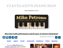 Tablet Screenshot of mikepetrone.com